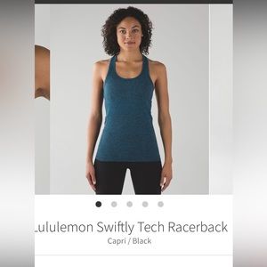 VGUC Lululemon Swiftly Racerback Tank Top, Size 10~ unique color!!